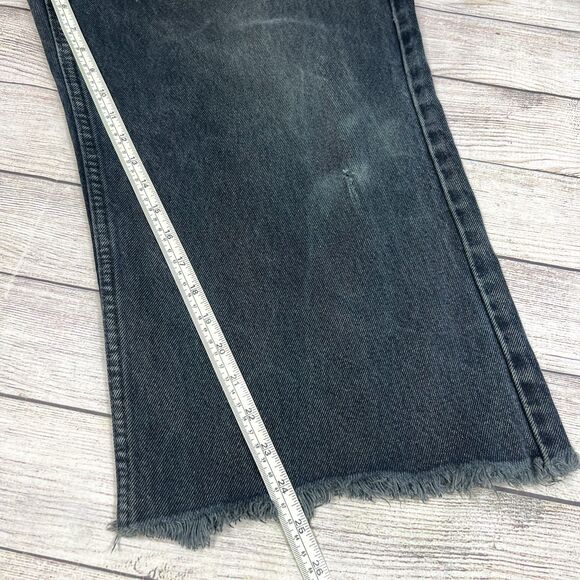 Vintage Anchor Blue Wide Leg Baggy Dark Wash Jeans Cropped Sz 39”x24.5” Men Y2K - Picture 14 of 14